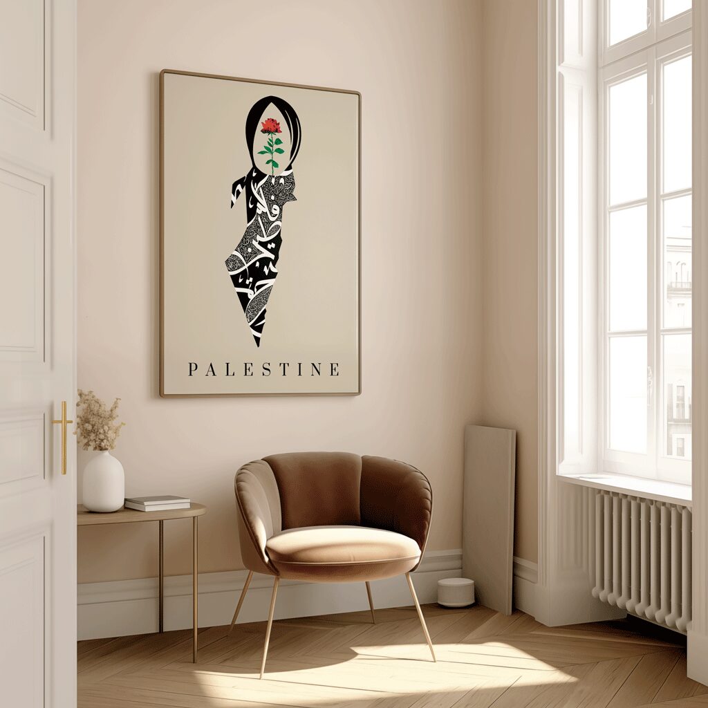 Champagne Palestine Islamic Art Print